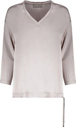 Herno Herno top met lange mouwen en V-hals