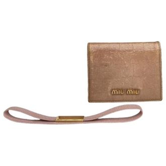 Miu Miu Portafoglio in pelle Pre-owned - - Pre-owned - Donna - Marrone - ONE SIZE