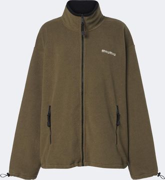 Miu Miu Oversized fleece jacket