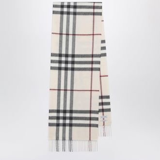 Burberry Sciarpa Check in cashmere color stone