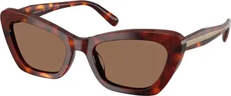 Coach HC8452U CDP52 593873 Womens Sunglasses Tortoiseshell Size 54