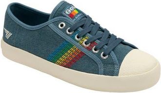 Gola Coaster Rainbow Stitch Sneaker in Denim/Multi at Nordstrom, Size 7