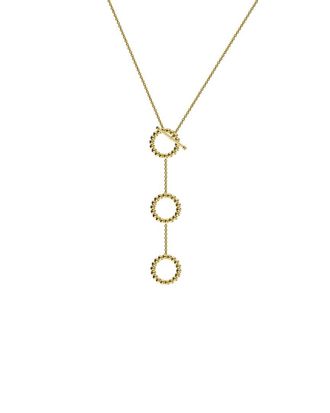 Gabi Rielle 14K Over Silver Lariat Necklace