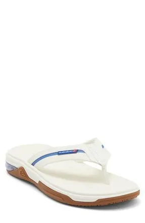 Quiksilver Dylan Deluxe Flip Flop in Natural/Medium Blue at Nordstrom Rack, Size 8