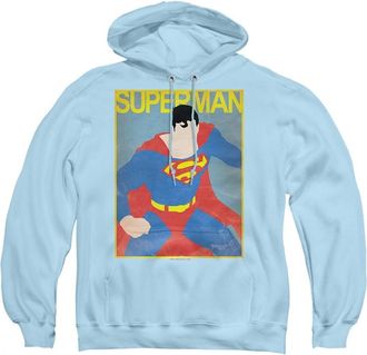 Gildan Superman Simple Poster Adult Pull Over Hoodie / Hooded Sweatshirt