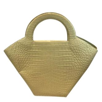 Bottega Veneta Pre-owned Doll Leren Handtas - Dames - Pre-owned - Beige - Maat: ONE Size Zijde