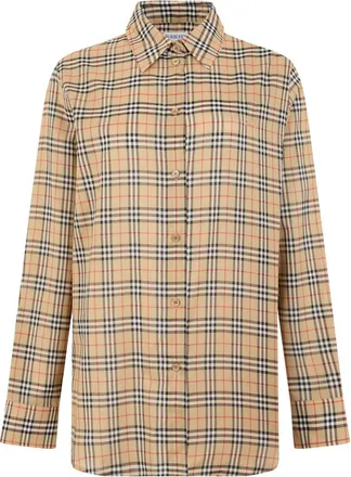 Burberry Beige Regular Check Shirt