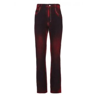 Ferragamo Denim Printed 5 Pocket Trousers, Size X-Large