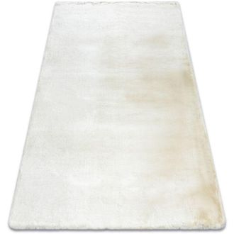 RugsX Rugsx - Modern carpet teddy new wool 45 shaggy, plush, very thick cream beige 60x100 cm