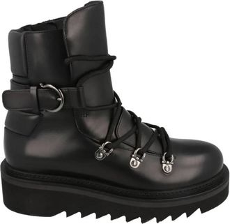 Ferragamo Elimo Lace-Up Leather Boot, Size 7.5