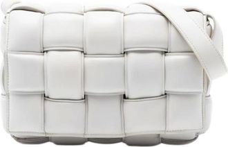 Bottega Veneta Pre-owned Shoulder Bags, female, White, Size: ONE SIZE Pre-owned Padded Cassette
