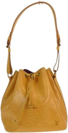 Louis Vuitton Pre-owned Bucket Bags, female, Yellow, Size: ONE SIZE Pre-owned Petit Noe Handbag