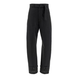 Christophe Lemaire Curved Tailored Straight Trousers