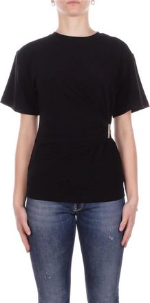 Pinko Pinko Sweaters - Dames - T-shirts - Zwart - L - Katoen - Tops