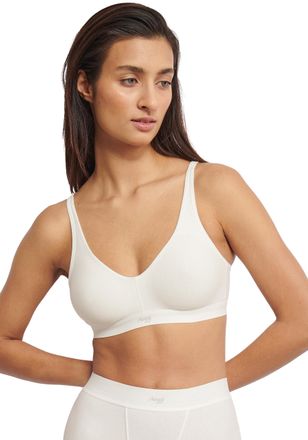 sloggi Soft-BH SLOGGI EVER Ease, Damen, Gr. L, N-Gr, weiss (silk wei&szlig;), Single Jersey, Obermaterial: 82% Baumwolle, 18% Elasthan, unifarben, BHs Soft-BH, tem