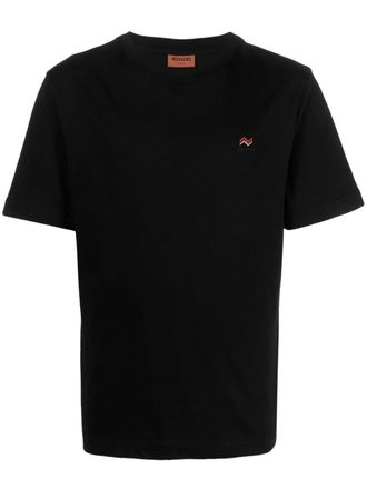 Missoni logo-embroidered cotton T-shirt - Black