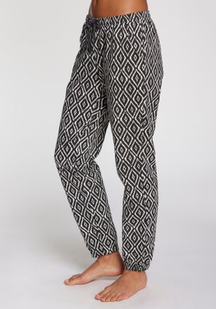 Vivance Pyjamahose VIVANCE DREAMS, Damen, Gr. 44/46, N-Gr, schwarz-weiss (schwarz, wei&szlig;, gemustert), Single Jersey, Obermaterial: 100% Baumwolle, gemustert, B