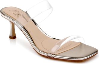 Badgley Mischka Philippa Sandal in Clear/Gold at Nordstrom, Size 5.5