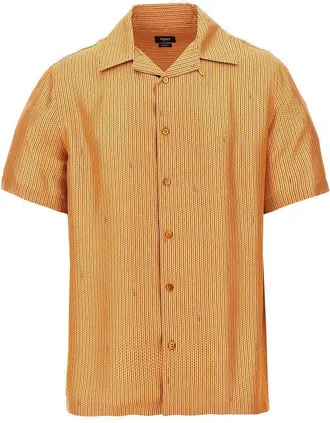 Fendi Selleria motif silk shirt Man M