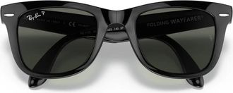 Ray-Ban Sunglasses, unisex, Black, Size: 50 MM Rb4105 Folding Wayfarer