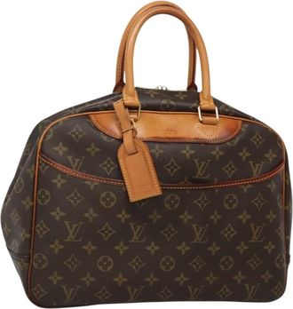 Louis Vuitton Deauville Handbag Monogram Canvas Brown Canvas Bag (Pre-Owned)