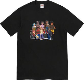 SUPREME T-shirt met print - Zwart