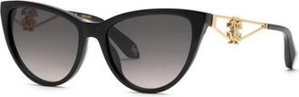 Roberto Cavalli Src 158M Zonnebril - Dames - Zonnebrillen - Zwart - 54 MM - Accessoires