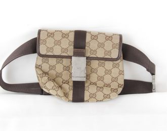 Gucci Beige Gg Canvas Fanny Pack (Pre-Owned)