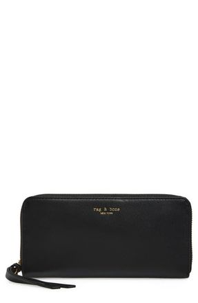 Rag & Bone Bloom Large Zip-Around Wallet in Bla at Nordstrom