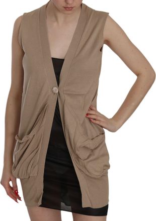 Pink Memories pink MEMORIES 100% Cotton Sleeveless Cardigan Top Womens Vest