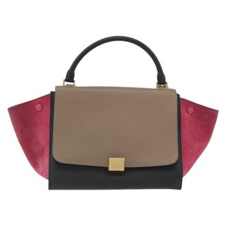 Celine Trapeze Bag Leather With Suede Multicolour Leather Handbag (Pre-Owned)