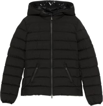 Moncler Black Quilted Hood Jacket
