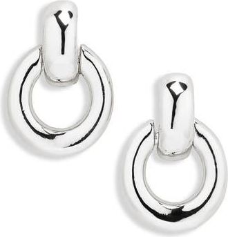Nordstrom Rack Demi Fine Doorknocker Drop Earrings in Silver at Nordstrom Rack