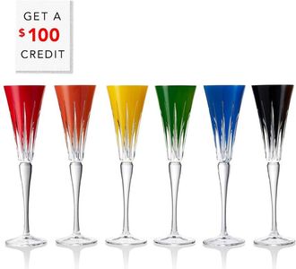 Waterford Set Of 6 New Year Flutes: Firework With $100 Credit