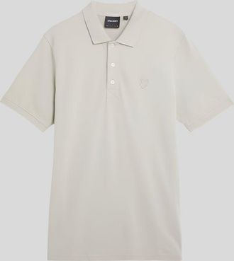 Lyle & Scott Superfine Katoenen Poloshirt - Wilgen Grijs
