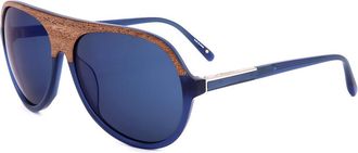 Linda Farrow PHILLIP LIM PL126 C4 Mens Sunglasses Blue Size 59