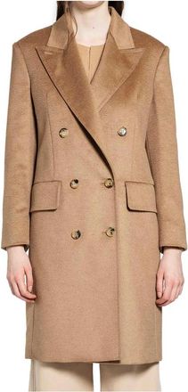 Max Mara Olimpia Coat - Dames - Mantel - Beige - L - Wol - Jassen