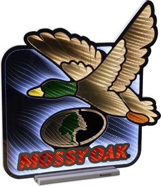 Melrose International Mossy Oak Duck Logo Ekkolight 23.75H - Brown, Red, White