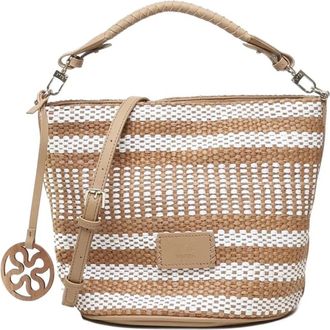 V&deg; 73 Tassen, Dames, Beige, ONE Size, Katoen, Stefanie Bucket Bag