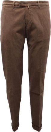 BRIGLIA 1949 Stijlvolle Broek - Heren - Slim Fit Broeken - Bruin - 2XL - Wol - Broeken