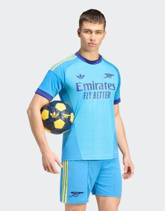 adidas Arsenal fc 26/27 maglia da portiere away in app sky rush-Blu