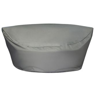 Beliani Funda De Protecci&oacute;n Impermeable De Tela Poli&eacute;ster Recubierta De Pvc Gris 170 X 160 X 75 Cm Muebles De Jard&iacute;n Sylt Chuva