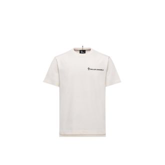 Moncler Moncler Embossed Logo Cotton T-shirt, Men, White, Size: Xl