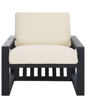 Safavieh Couture Decarlo Wooden Frame Accent Chair