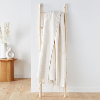 La Redoute Interieurs Plaid in katoen met franjes, Alvarao