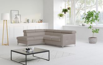 Cotta Ecksofa »Sammy L-Form« mit Kopfteilverstellung, wahlweise mit Bettfunktion & Bettkasten