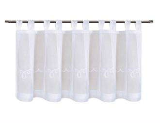 Gerster Scheibengardine »Kalinda« Schlaufen 1 Stk. tlg. HxB: 50x150, mit feinem Stickdesign