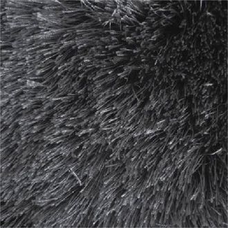 Dmora Tappeto Lavable, Altura Pelo 35 Mm 100% Poli&eacute;ster, Forma Rectangular, Apto Para Calefacci&oacute;n, 67x67 Cm Negro Antracita