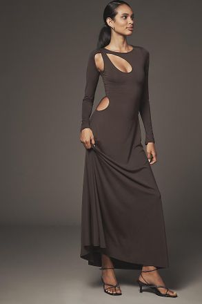 WeWoreWhat Long-Sleeve Cut-Out Maxi Dress