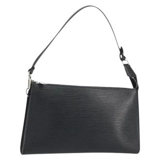 Louis Vuitton Pre-owned Accessory Pouch - Dames - Pre-owned - Zwart - Maat: ONE Size Leer